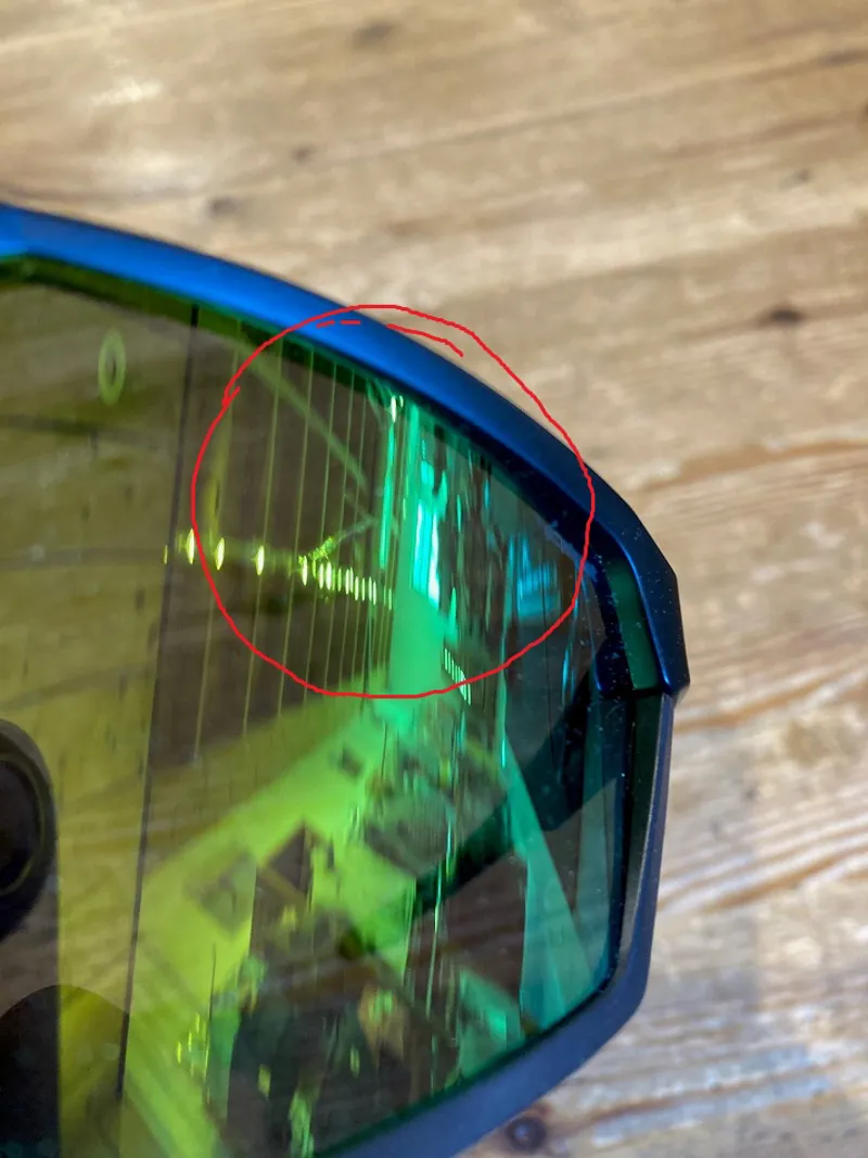 Cabe Asphalt Sunglasses Matt Black Zone Grey Cat 3 Green - LIGHT SCRATCH TO LENSE-2